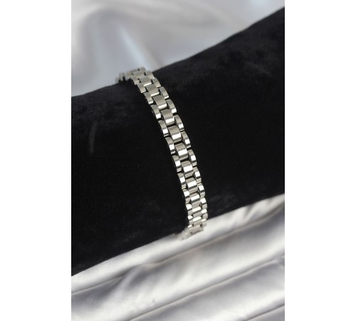 316L Çelik Gümüş Renk 7 mm Kalınlık Erkek Bileklik - TJ-EB3765