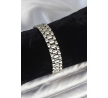 316L Çelik Gümüş Renk 12 mm Kalınlık Erkek Bileklik - TJ-EB3777