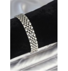 316L Çelik 12 mm Kalınlıkta Gümüş Renkli Erkek Bileklik - TJ-EB3780