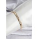 14K Gold Renk Kaplama Ezme Zincir Model Kadın Bileklik - TJ-BB8116