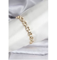 14K Gold Renk Kaplama Zirkon Taşlı CM Kadın Bileklik - TJ-BB8117