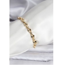 14K Gold Renk Kaplama Kahve Çekirdeği Model CM Kadın Bileklik - TJ-BB8119