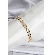 14K Gold Renk Kaplama Zirkon Taşlı Model CM Kadın Bileklik - TJ-BB8121