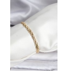 14K Gold Renk Kaplama Lazer Zincir Model CM Kadın Bileklik - TJ-BB8125