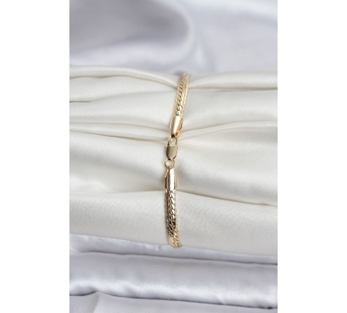 14K Gold Renk Kaplama Lazer Ezme Zincir Model CM Kadın Bileklik - TJ-BB8130