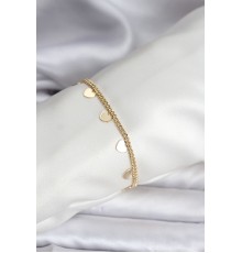 14K Gold Renk Kaplama Kalpli Model CM Kadın Bileklik - TJ-BB8131