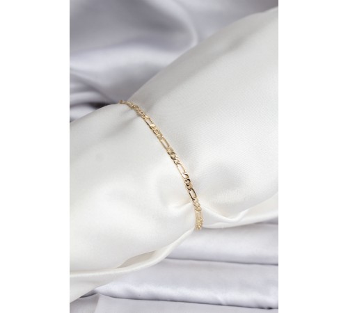 14K Gold Renk Kaplama Minimal Zincir Model CM Kadın Bileklik - TJ-BB8137