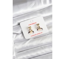 14K Gold Renk Kaplama CM Kadın Küpe - TJ-BKP11400