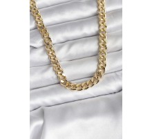 14K Gold Renk Kaplama Kalın Zincir Model CM Kadın Kolye - TJ-BKO10731