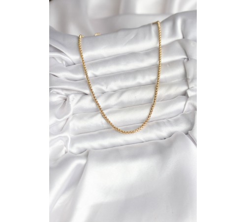 14K Gold Renk Kaplama Zincir Model CM Kadın Kolye - TJ-BKO10737