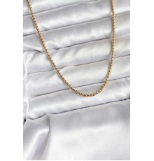 14K Gold Renk Kaplama Zincir Model CM Kadın Kolye - TJ-BKO10737