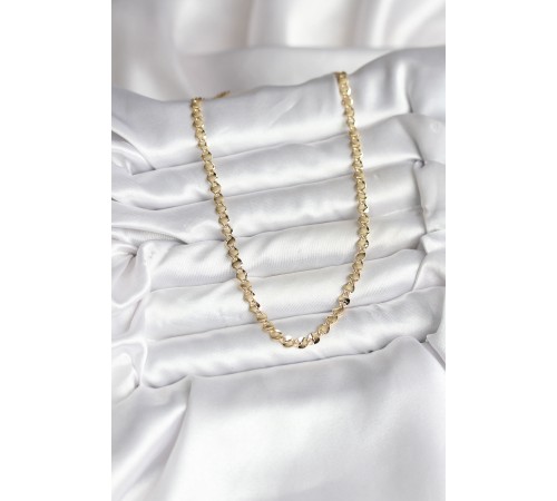 14K Gold Renk Kaplama Zincir Model CM Kadın Kolye - TJ-BKO10738