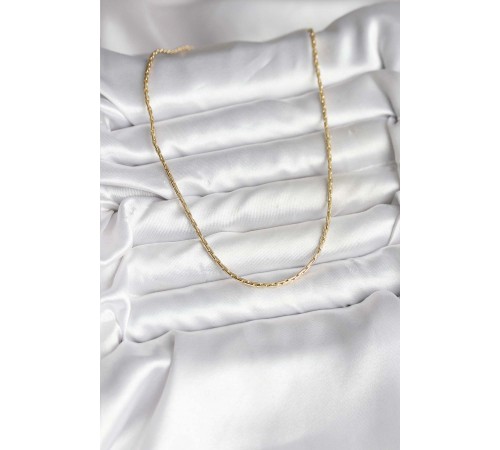 14K Gold Renk Kaplama İnce Zincir Model CM Kadın Kolye - TJ-BKO10741