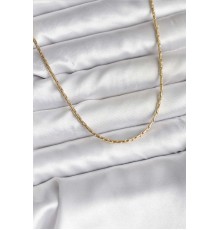 14K Gold Renk Kaplama İnce Zincir Model CM Kadın Kolye - TJ-BKO10741