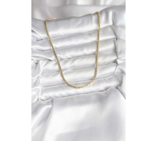 14K Gold Renk Kaplama Zincir Model CM Kadın Kolye - TJ-BKO10742