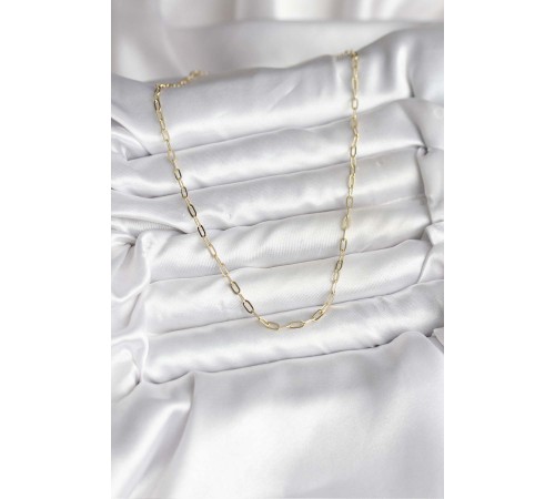 14K Gold Renk Kaplama Ataç Zincir Model CM Kadın Kolye - TJ-BKO10744