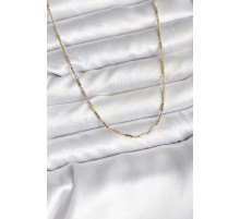 14K Gold Renk Kaplama Zincir Model CM Kadın Kolye - TJ-BKO10746