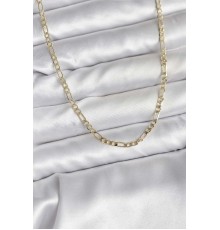 14K Gold Renk Kaplama Kuşgözü Zincir Model Pirinç CM Kadın Kolye - TJ-BKO10749