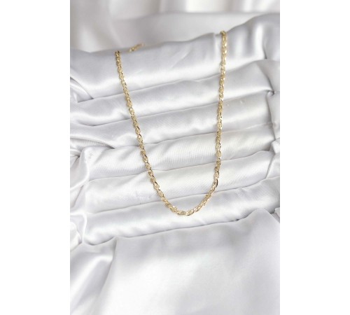 14K Gold Renk Kaplama Ezme Plaka Model CM Kadın Kolye - TJ-BKO10750