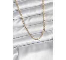 14K Gold Renk Kaplama Ezme Plaka Model CM Kadın Kolye - TJ-BKO10750