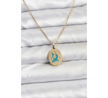 316L Çelik Zincir Gold Renk Shark Figür Kadın Kolye - TJ-BKO10753