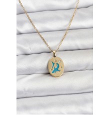 316L Çelik Zincir Gold Renk Shark Figür Kadın Kolye - TJ-BKO10753