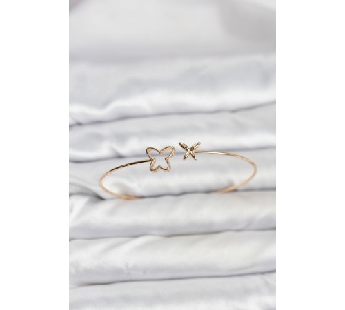 Kelebek Model Gold Renk Bileklik - TJ-BB8140