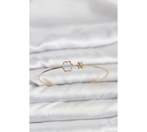 Lotus Model Gold Renk Bileklik - TJ-BB8141