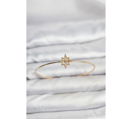 Kutup Yıldızı Model Gold Renk Bileklik - TJ-BB8144