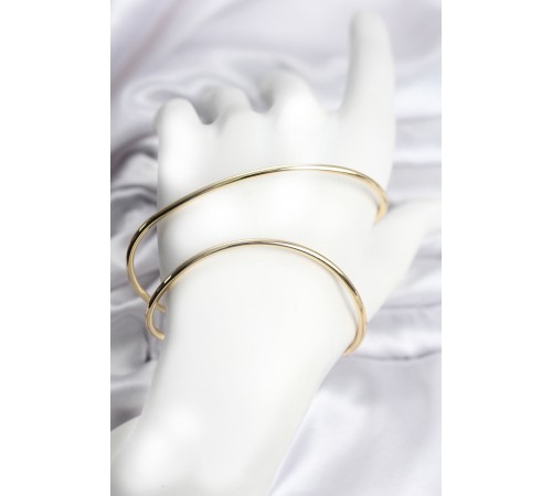 Gold Renk Pirinç El Bileziği - TJ-BB8145