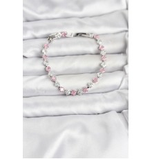 Kare Zirkon Taşlı Gümüş Renk Kadın Bileklik - TJ-BB8147