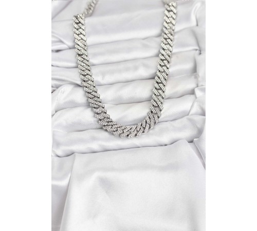 Pirinç Cuba Chain Gurmet Model Kolye - TJ-BKO10809