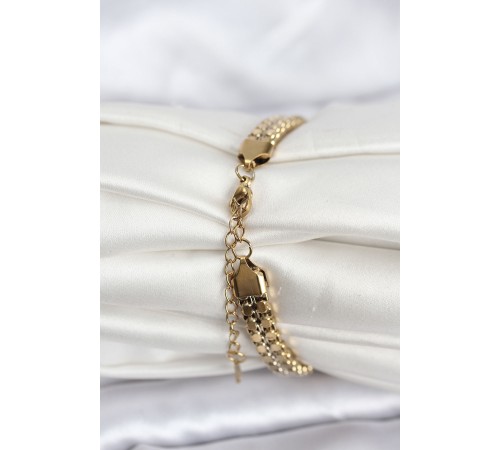 316L Çelik Gold Renk Kadın Bileklik - TJ-BB8151