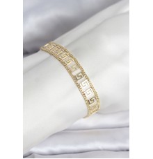 316L Çelik Gold Renk Labirent Model Kadın Bileklik - TJ-BB8158