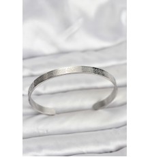 316L Çelik Gümüş Renk Ayetel Kürsi Yazılı Bileklik - TJ-BB8163