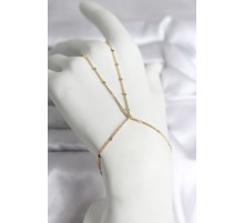 316L Çelik Gold Renk Parçalı Ezme Zincir Model Kadın Şahmeran - TJ-SN726