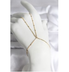 316L Çelik Gold Renk Parçalı Ezme Zincir Model Kadın Şahmeran - TJ-SN726