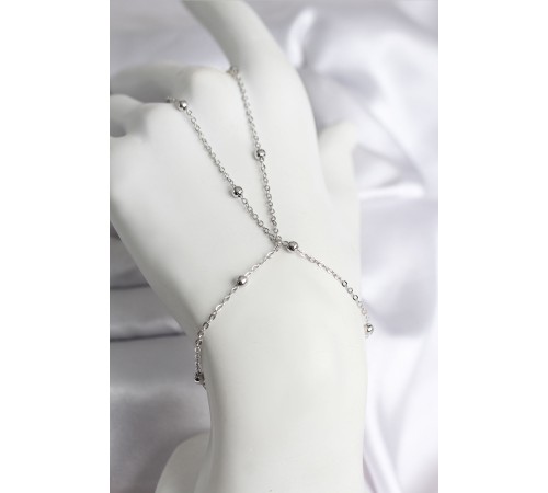 316L Çelik Gümüş Renk Topçuk Zincir Model Kadın Şahmeran - TJ-SN729