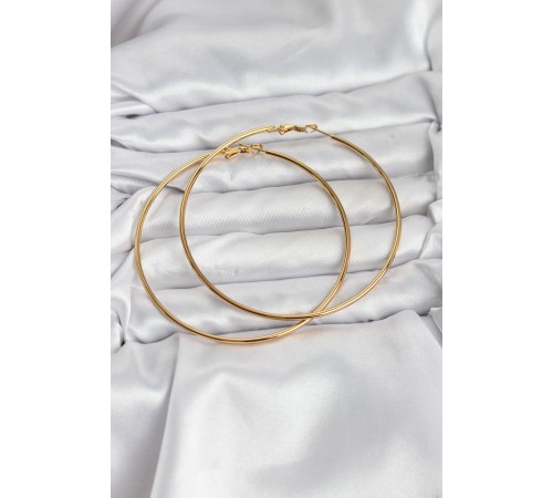 316L Çelik Gold Renk 75 mm Halka Küpe - TJ-BKP11510