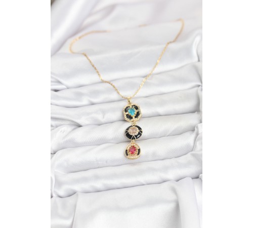 316L Çelik Vintage Model Kadın Kolye - TJ-BKO10815