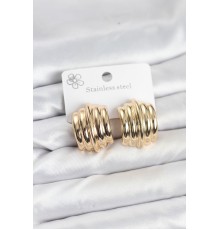 Vintage Model 316L Çelik Gold Renk Kadın Küpe - TJ-BKP11579