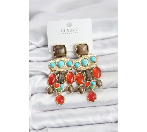 Vintage Sallantılı Kadın Küpe - TJ-BKP11594