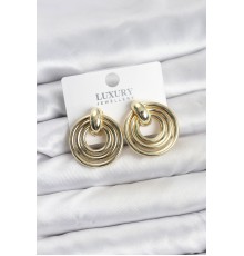 Gold Renk Pirinç Vintage Kadın Küpe - TJ-BKP11604