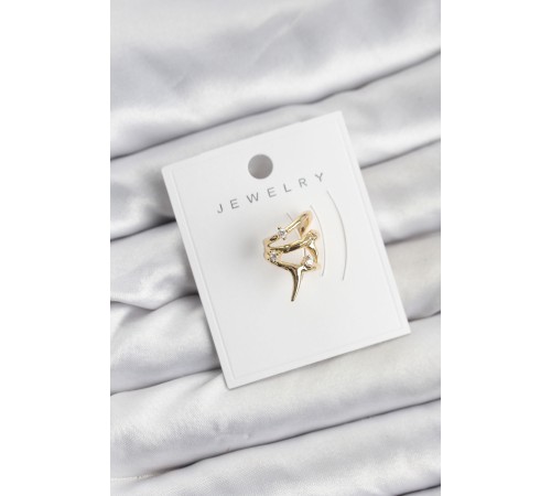Gold Renk Pirinç Diken Model Kıkırdak Earcuff Küpe - TJ-BKP11621