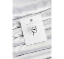 Gümüş Renk Pirinç Diken Model Kıkırdak Earcuff Küpe - TJ-BKP11622