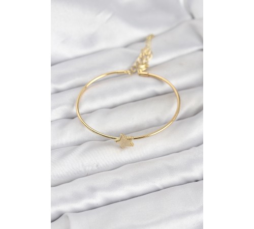 Yıldız Model Gold Renk Kadın Bileklik - TJ-BB8236