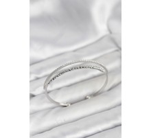 Dorika Model Pirinç Gümüş Renk Kadın Bileklik - TJ-BB8250