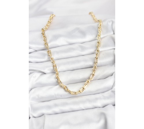 Gold Renk Pirinç Tifani Model Kadın Kolye - TJ-BKO10819