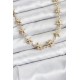 Yıldız Model Pirinç Gold Renk Kadın Kolye - TJ-BKO10823