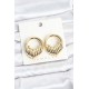 Pirinç Gold Renk Halka Sarmal Model Vintage Kadın Küpe - TJ-BKP11640